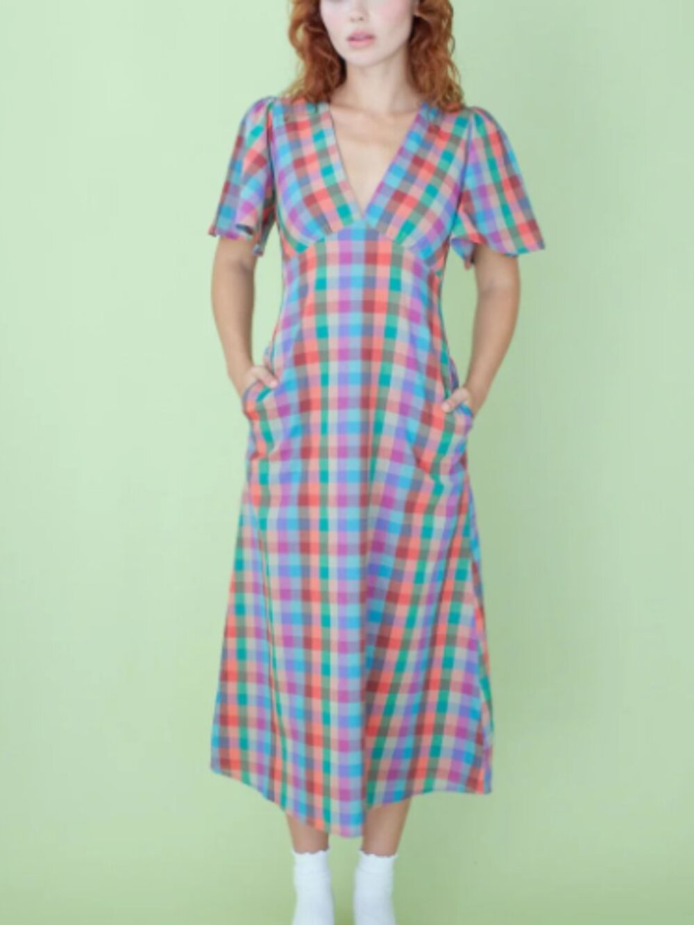 Grace Dress Lisa Says Gah - Colorburst Plaid - Picture 5 of 5